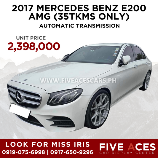 2017 MERCEDES BENZ E 200 AMG AUTOMATIC TRANSMISSION MERCEDES BENZ