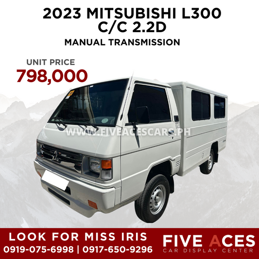 2023 MITSUBISHI L300 C/C 2.2D FB BODY DSL MANUAL TRANSMISSION (6TKMS ONLY!) MITSUBISHI