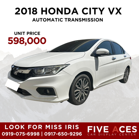 2018 HONDA CITY 1.5L VX AUTOMATIC TRANSMISSION HONDA