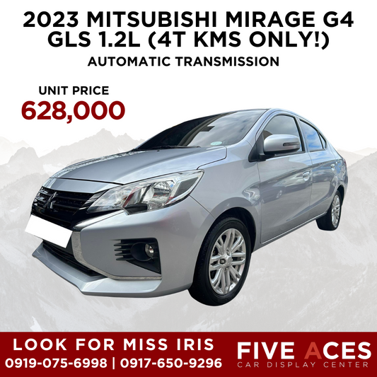 2023 MITSUBISHI MIRAGE G4 GLS 1.2L AUTOMATIC TRANSMISSION (4T KMS ONLY!) MITSUBISHI