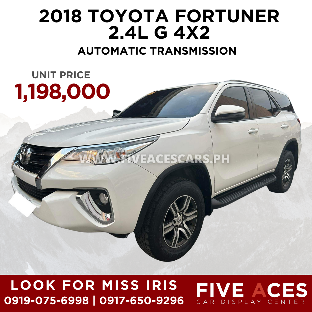 2018 TOYOTA FORTUNER G 2.4L DSL 4X2 AUTOMATIC TRANSMISSION (36TKMS ONLY!) TOYOTA