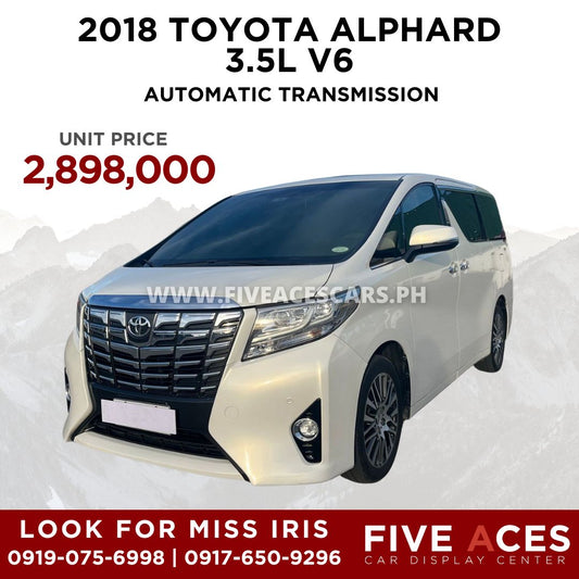2018 TOYOTA ALPHARD 3.5L V6 AUTOMATIC TRANSMISSION TOYOTA