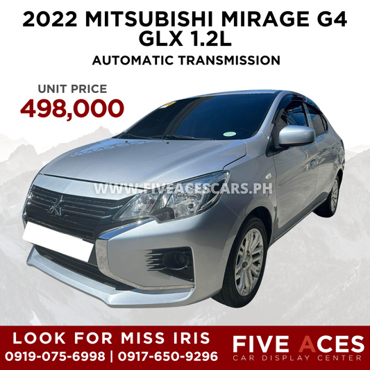2022 MITSUBISHI MIRAGE G4 GLX 1.2L AUTOMATIC TRANSMISSION MITSUBISHI